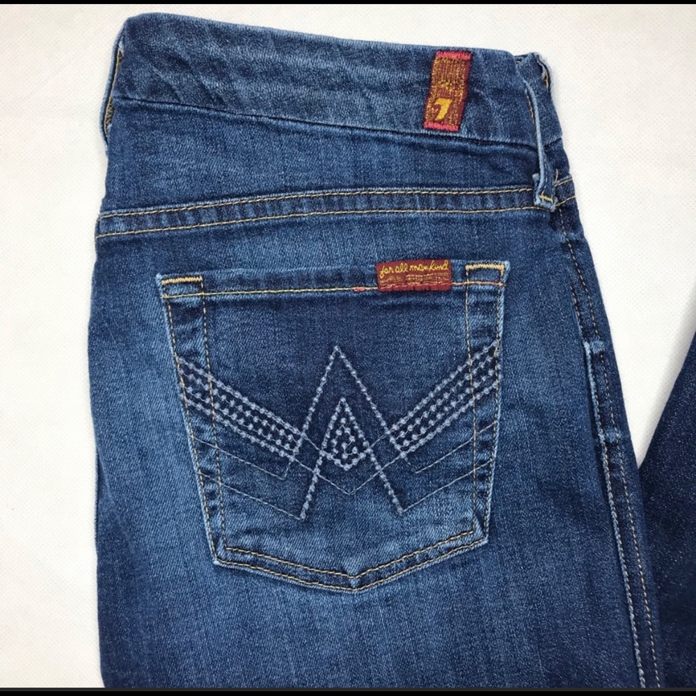 7 For All Mankind  Flair Jeans Womens-SZ 24 Long